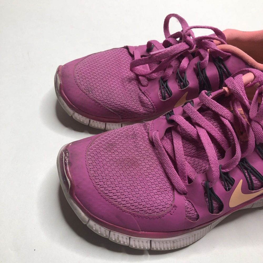 Nike Womens Free 5.0 580591-660 Pink Running Shoes Sneakers Size 7 - Picture 2 of 10